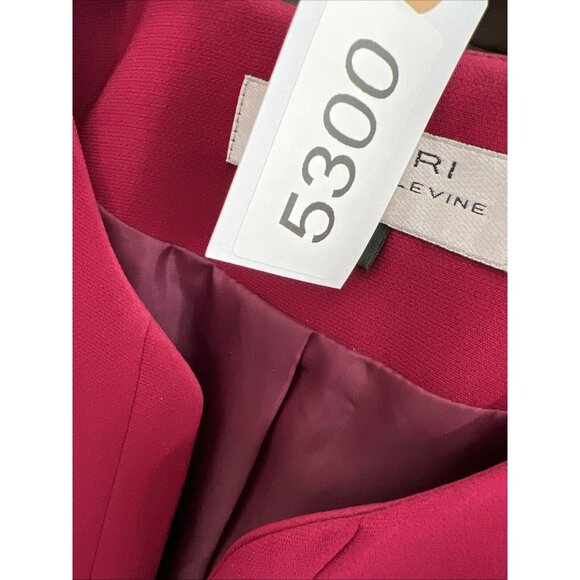 Tahari Women's Jacket Blazer Size 8P Petite Solid Pink Silver Buttons Lined L/S - Picture 10 of 10